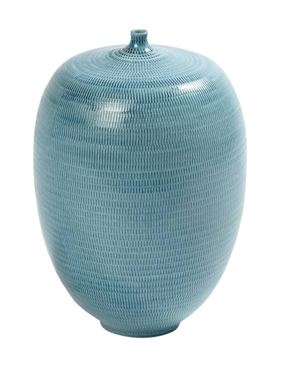 Sea Blue Fat Bottle X6573