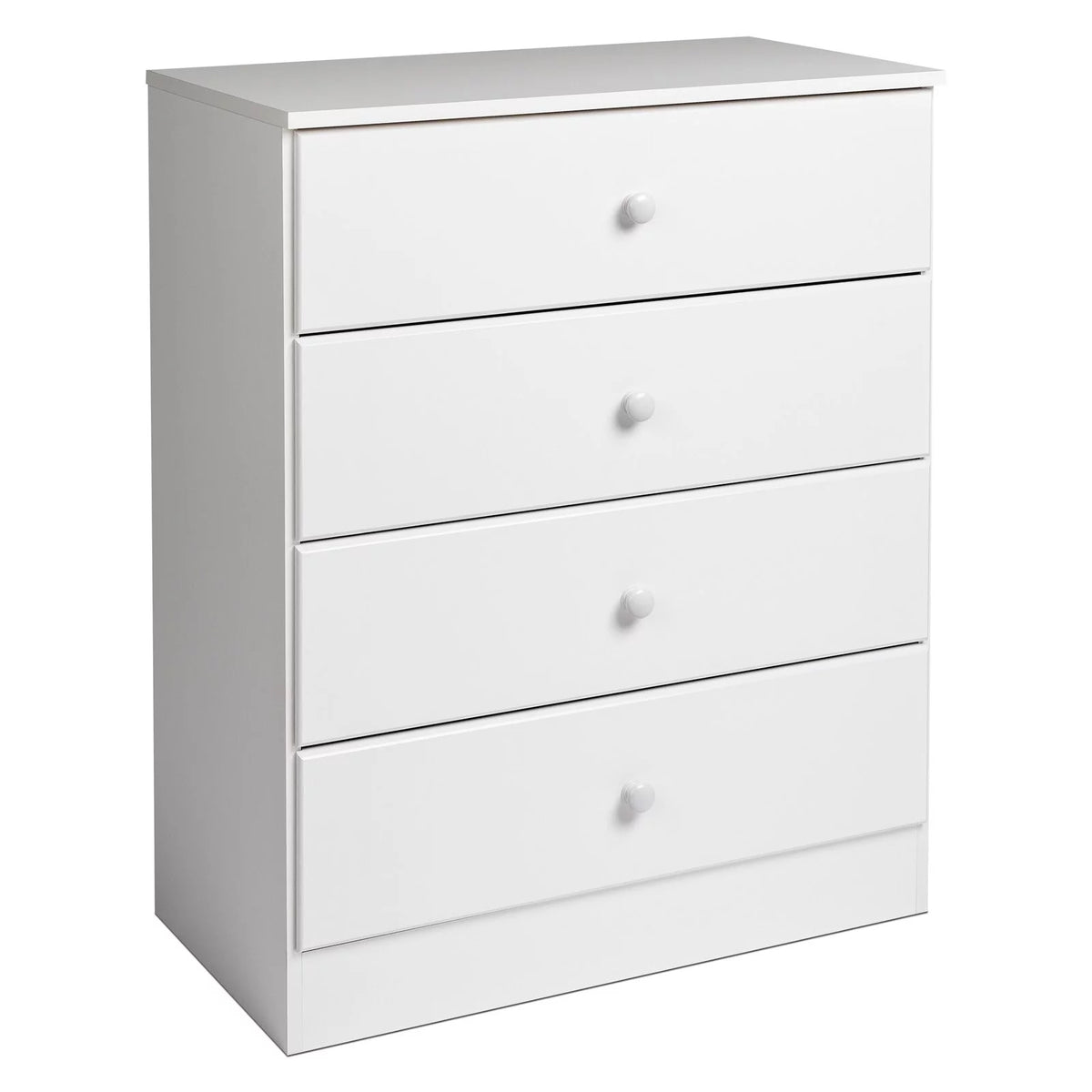 White 4-Drawer Vertical Dresser T43885