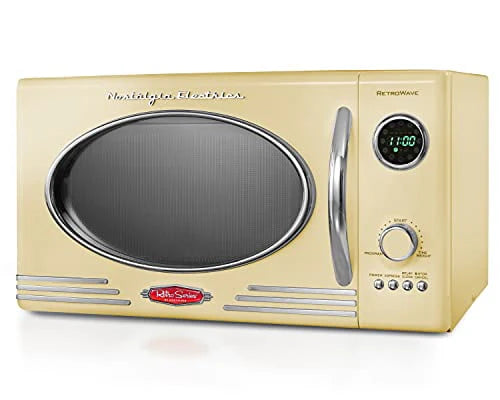 0.9 cu.ft 800-Watt Yellow Countertop Microwave Oven W52260