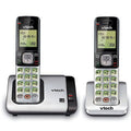 2-Handset Expandable Cordless Phone with Caller ID, Silver F9982