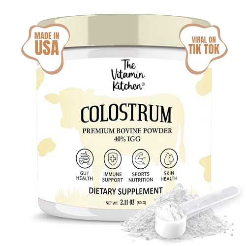 Bovine Colostrum Powder Supplement 40% IgG Unflavored F8422