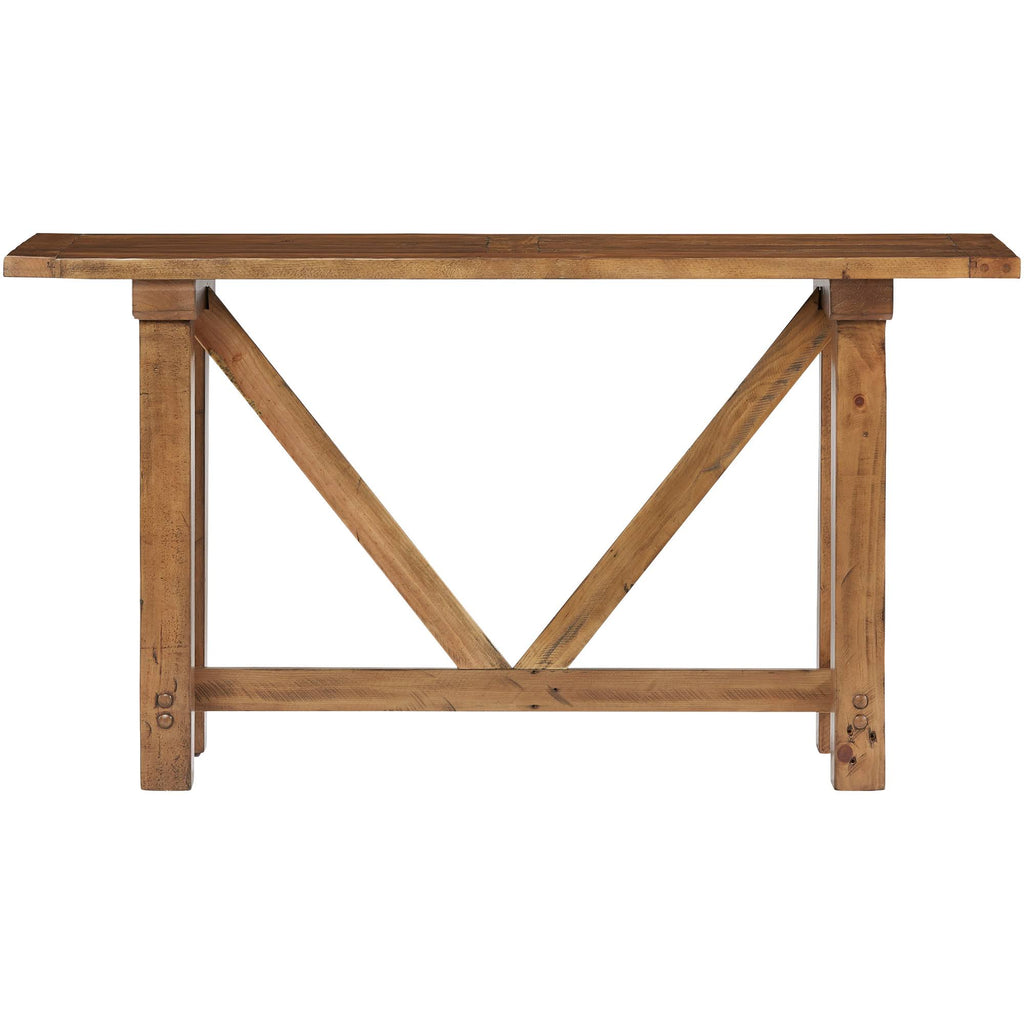 Heritage Pine Sofa Console Table V8364