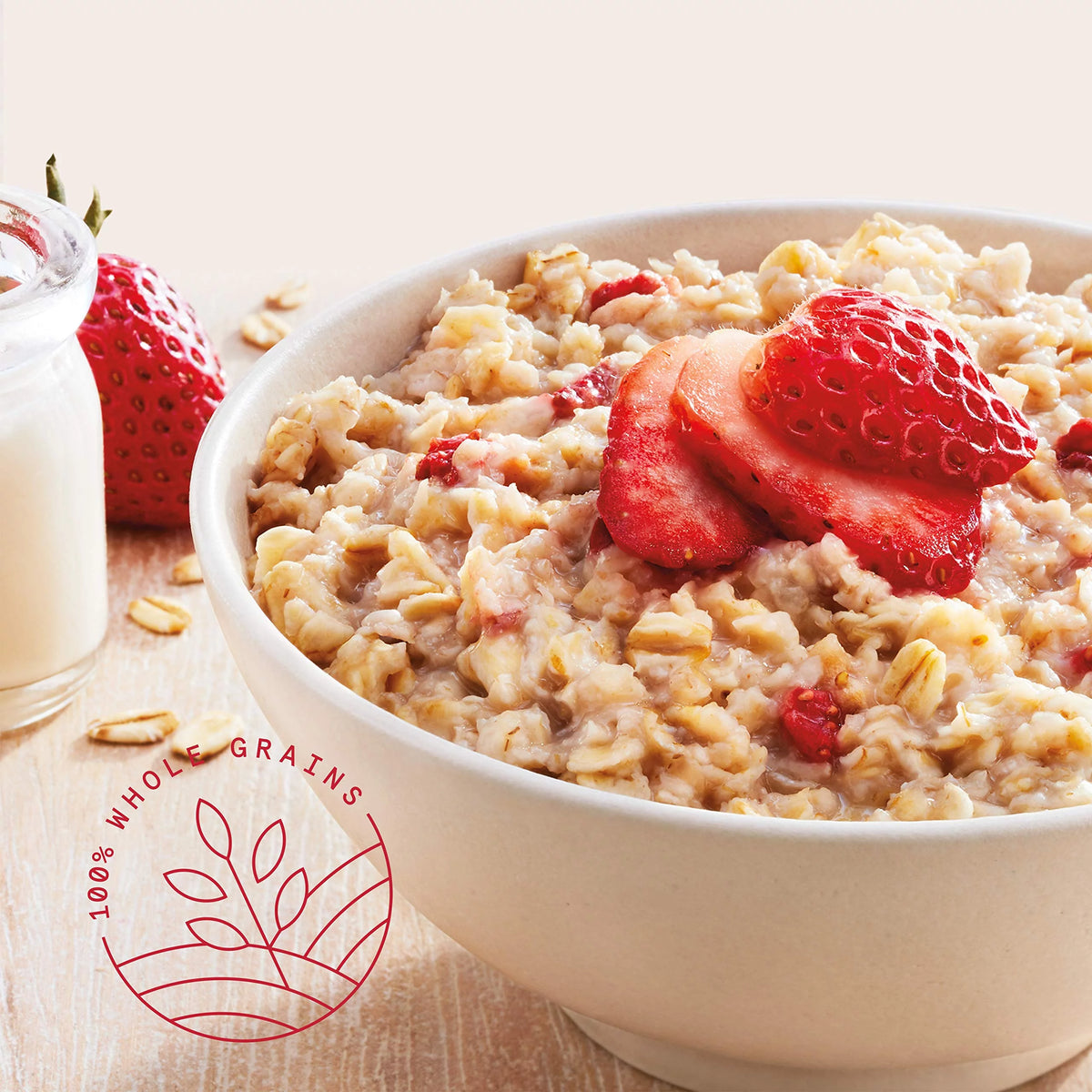 Instant Oatmeal Strawberries And Cream 1.05 Ounce Pack Of 48 P78665