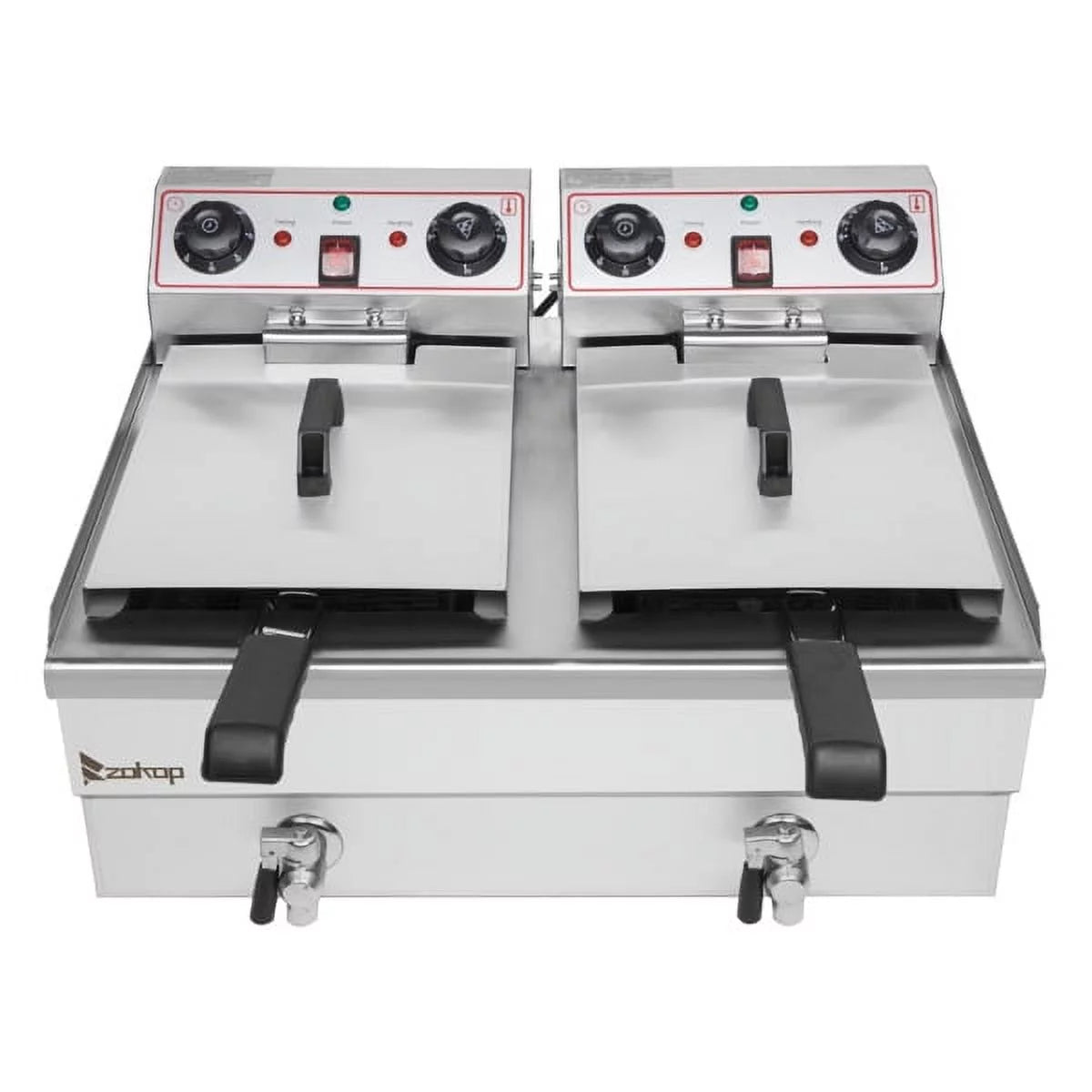 Electric Deep Fryer 16.9QT Stainless Steel Double Tank 3400W T991594