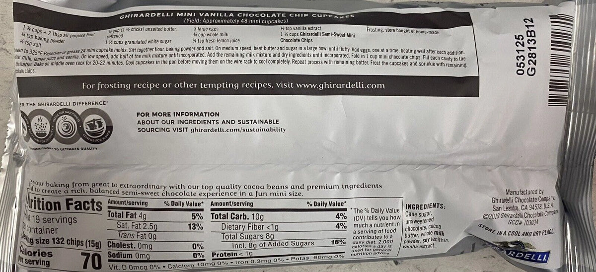 Semi Sweet Chocolate Baking Chips 10 oz Bag U414373