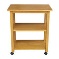Black Natural Kitchen Cart X411288