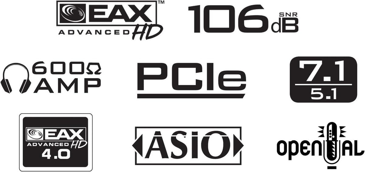 PCIe 7.1 Sound Card with Headphone Amp L35195