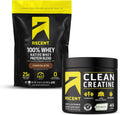 100% Whey Protein Powder, Chocolate 2 lb & Creatine Monohydrate Powder, Unflavored 45 Servings F1895