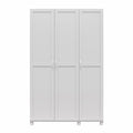 3 Door Dove Gray Wardrobe G825269