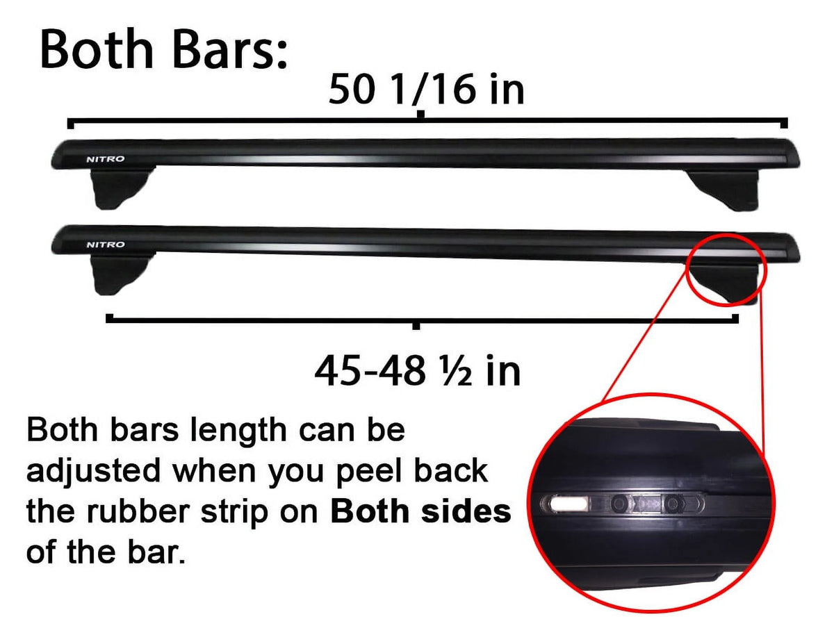 Roof Rack Crossbars for Dodge Nitro 2007-2012 B17442