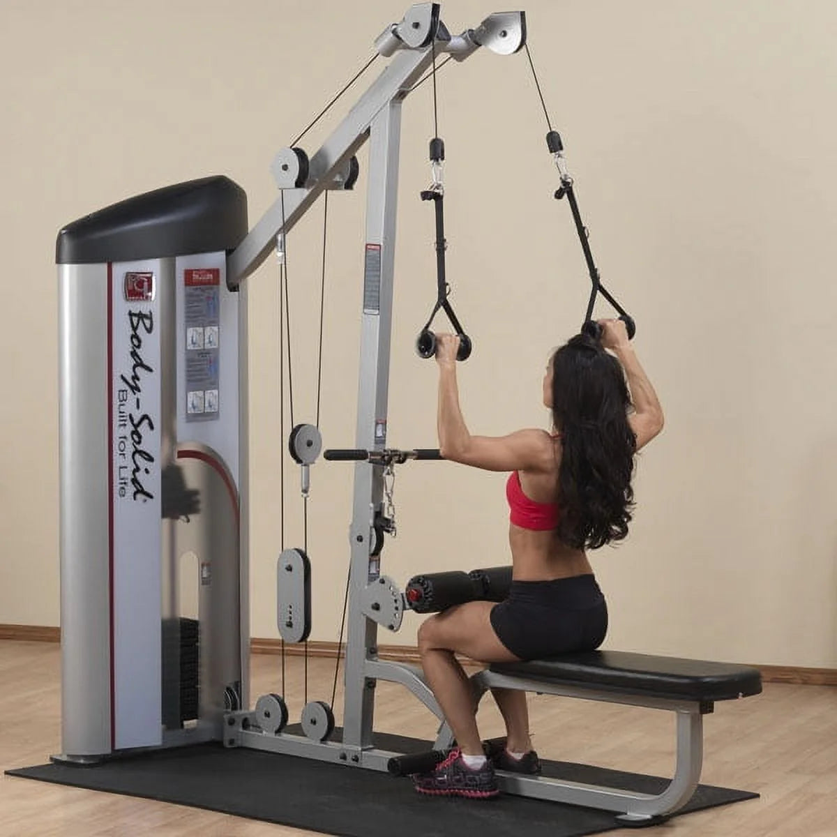 Lat Pulldown and Low Row Machine with 235 lbs. Weight Stack G602