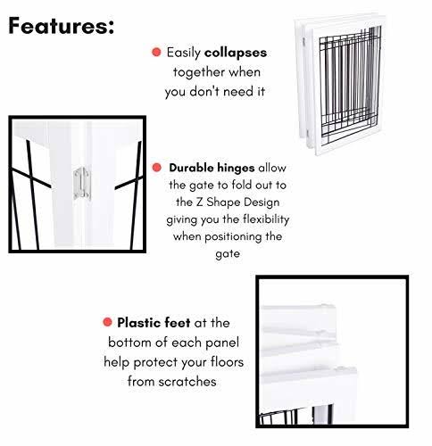 Traditional Wire Dog Gate - 3 Panel - 30 inch Tall N64029