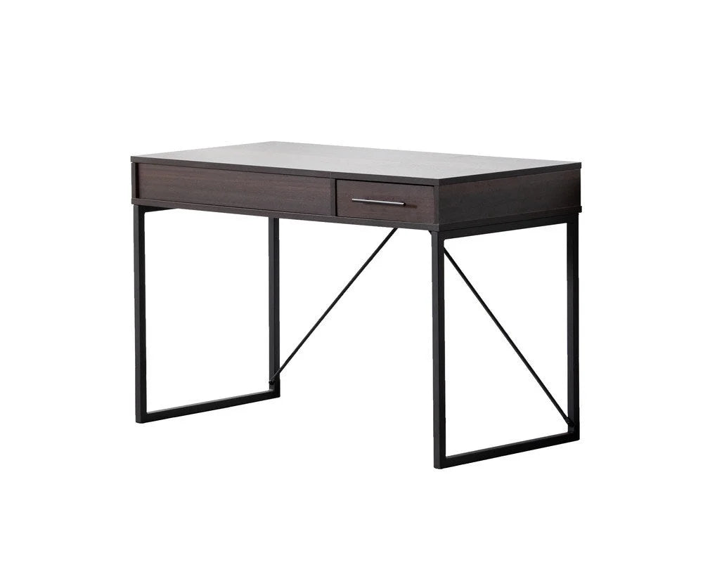 Dark Brown Wood Lift Top Desk with Drawer B4685
