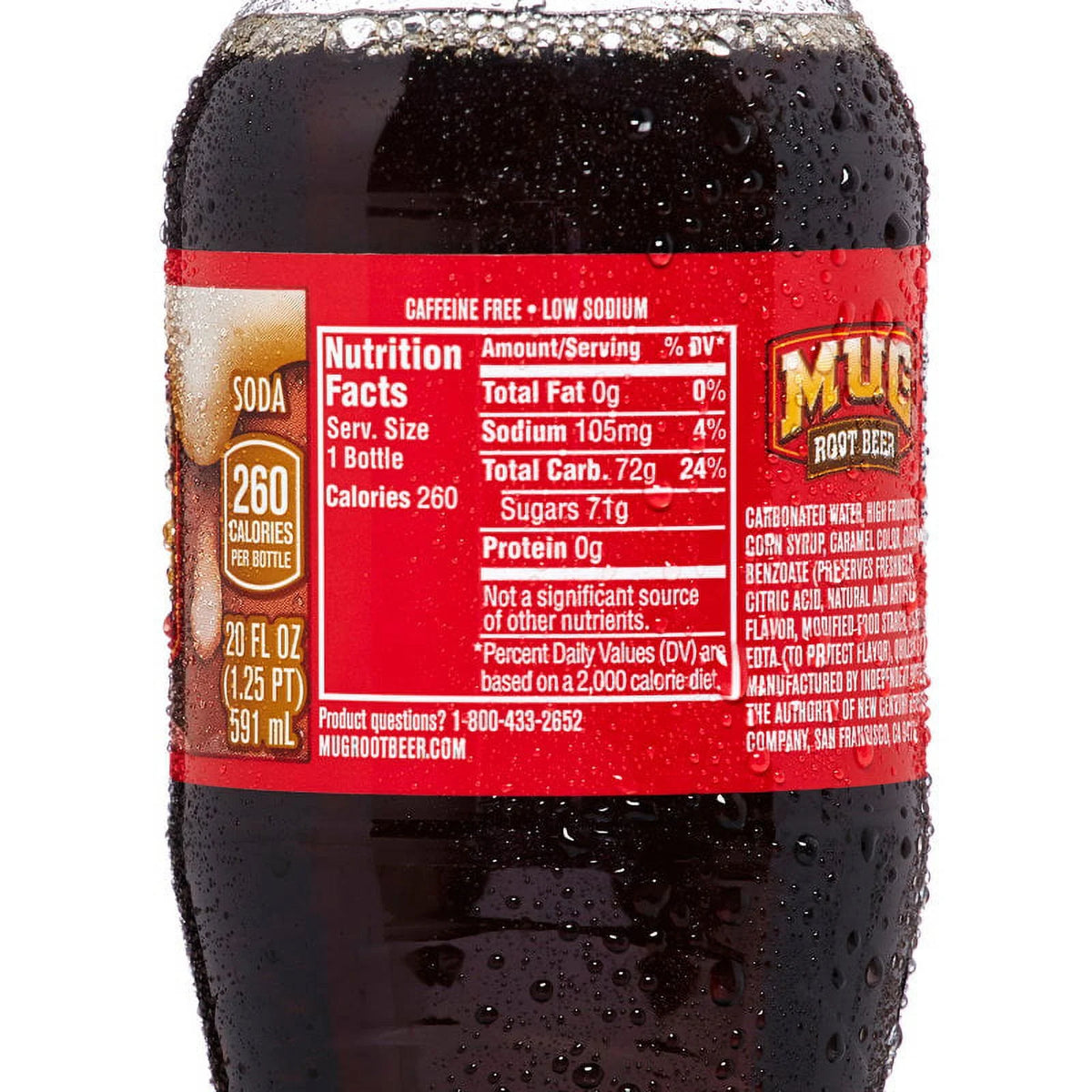 Root Beer Soda 20oz Bottles (Pack of 24) K23891