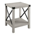 Stone Gray Rustic Wood Accent Table I56676