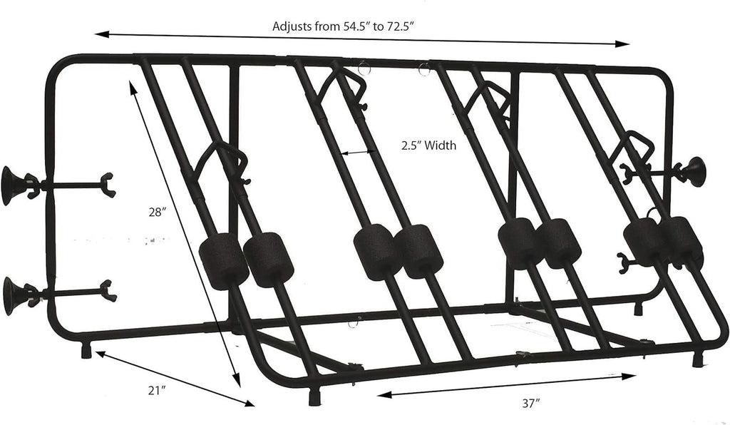 Truck 4 Bike Rack With 10 Ft Cable Lock U7789