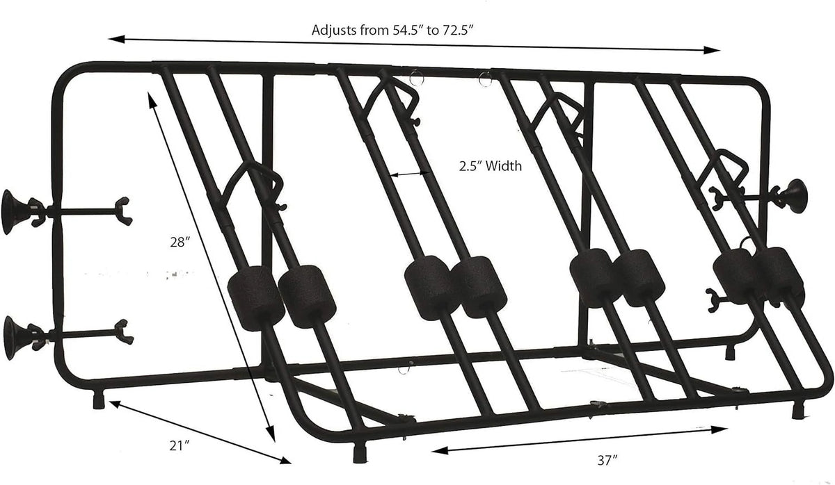 Truck 4 Bike Rack With 10 Ft Cable Lock U7789