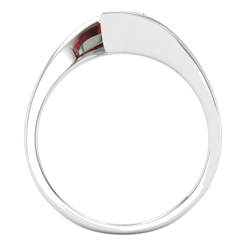 18K White Gold Solitaire Ring M65430