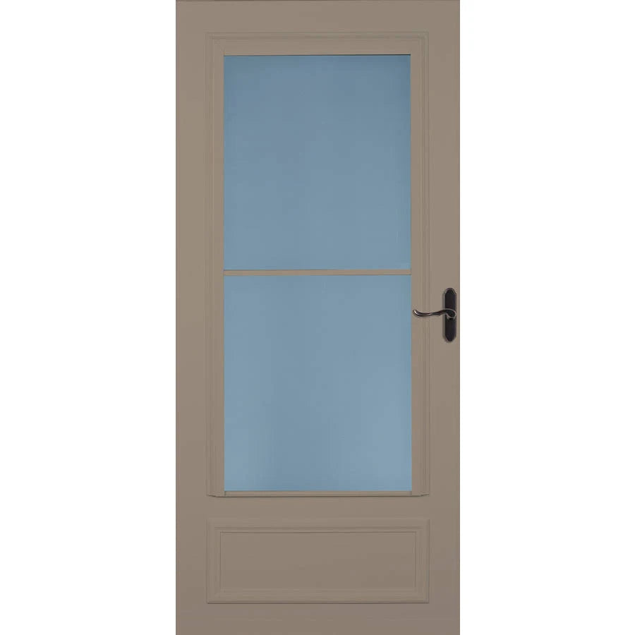 36-in x 81-in Brown Wood Core Storm Door Y118
