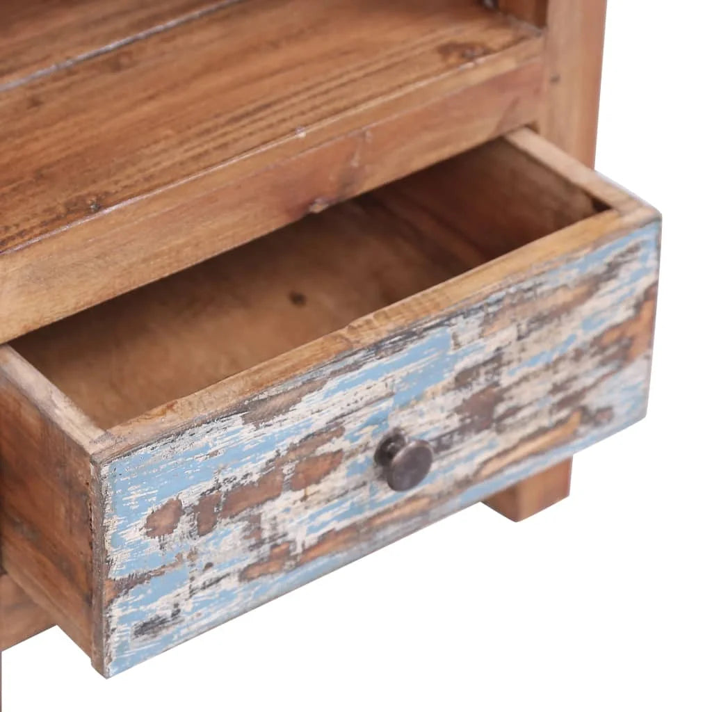 Solid Reclaimed Wood Bedside Cabinet W466
