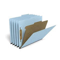 Light Blue Pressboard Classification Folder, Letter size, 20/Box M66733