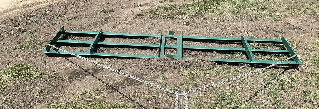 8 Ft Drag Harrow Driveway Grader for ATV, UTV - Tractor Rake - Tow Behind D940