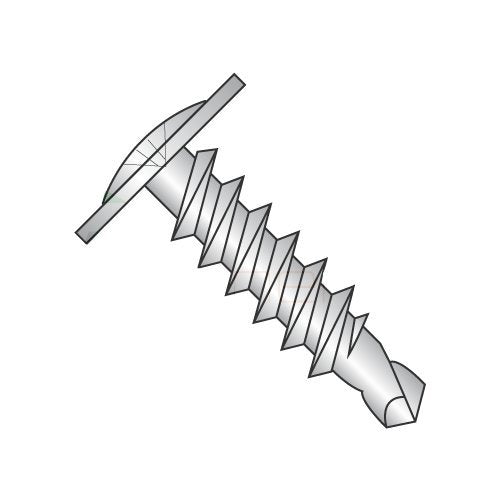 #10 x 3/4 Self-Drilling Screws, Phillips, Modified Truss Head, 18-8 Stainless Steel, #3 Drill Point N734012