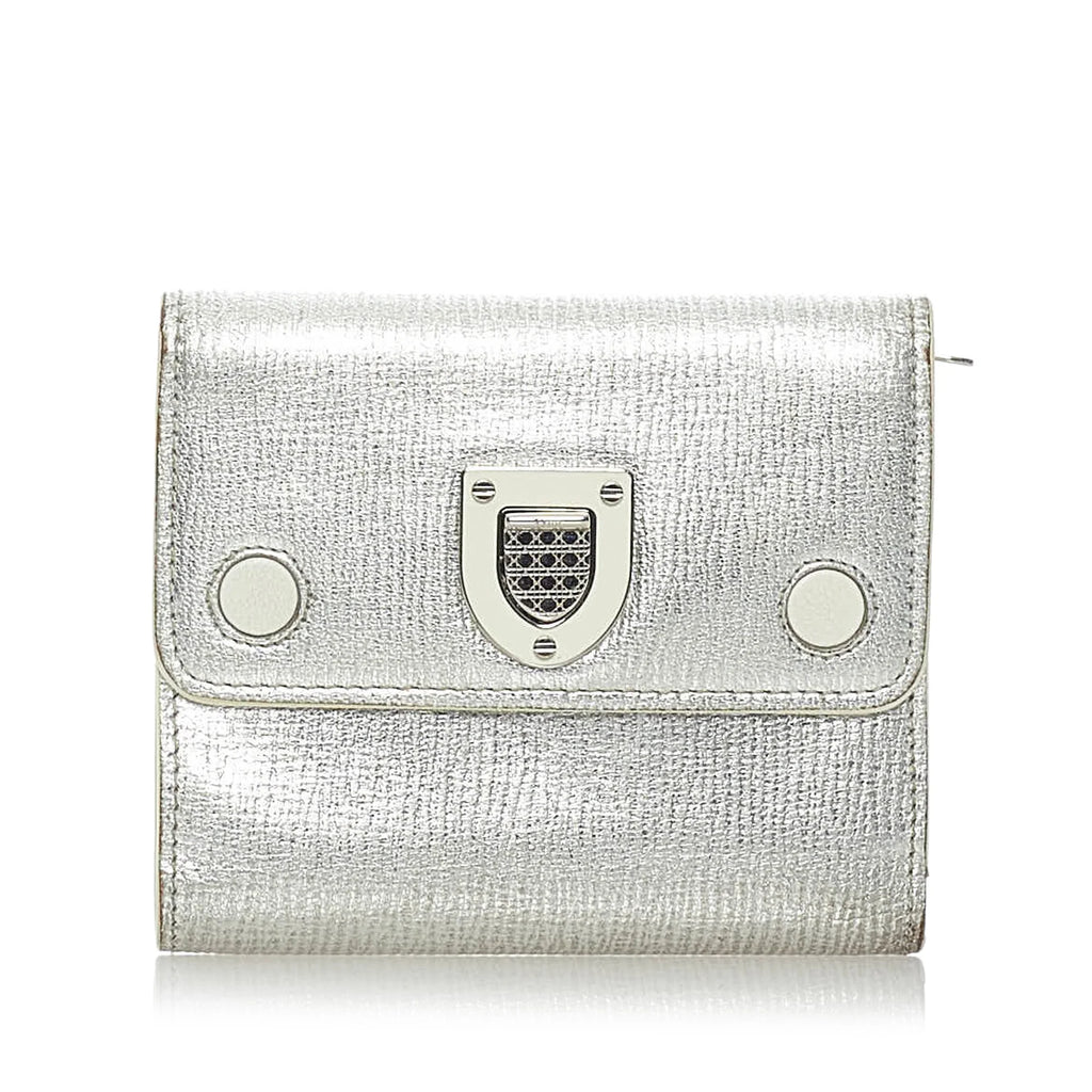 Pre-Owned Calf Leather Small Wallet F406