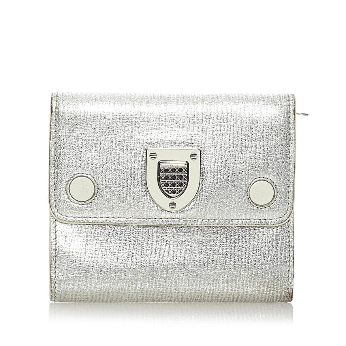 Pre-Owned Calf Leather Small Wallet F406