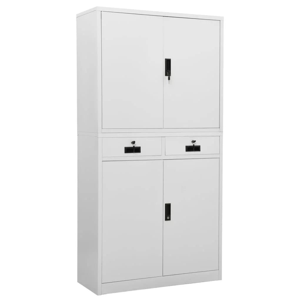 Light Gray Steel Office Cabinet W664
