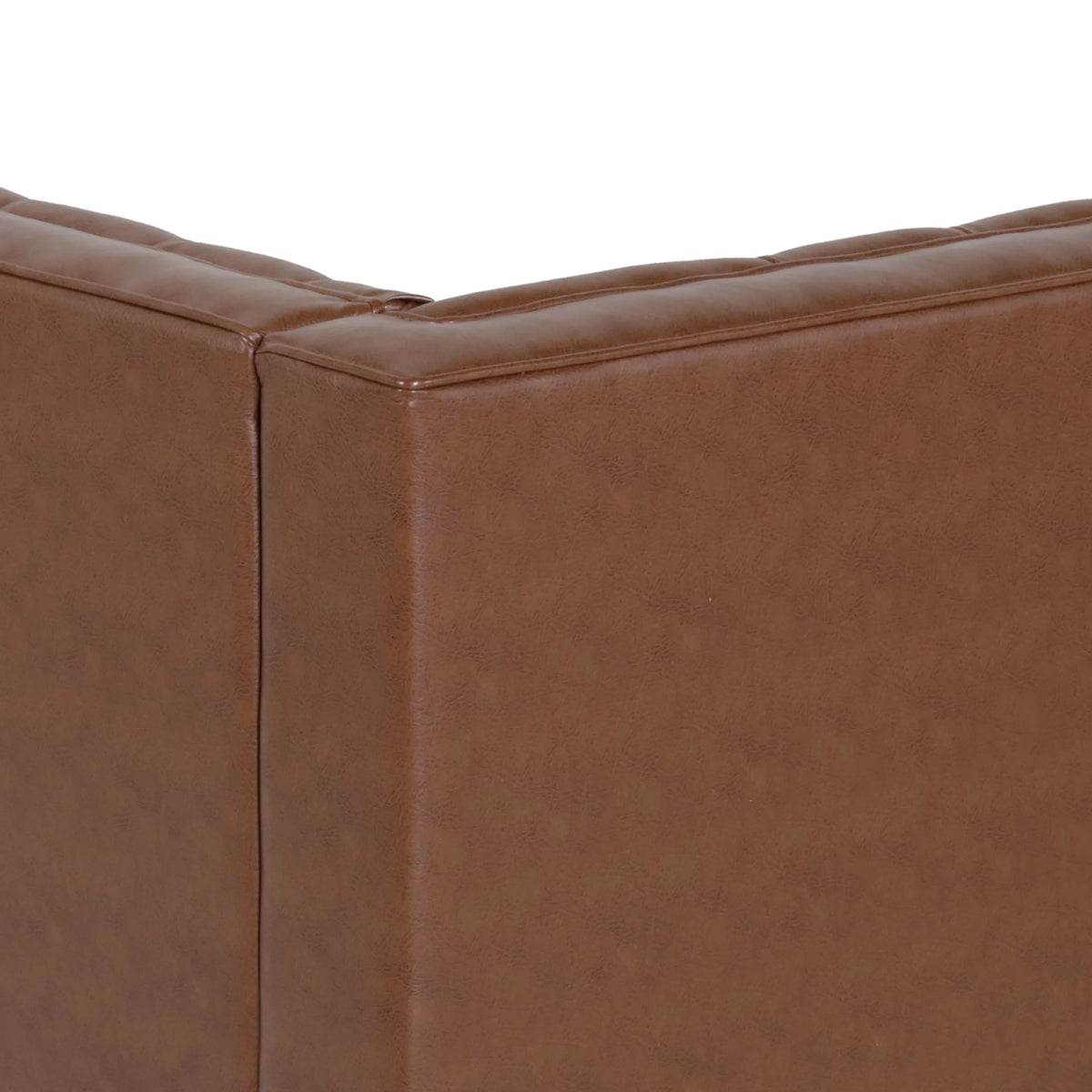 Cognac Brown Tufted Chaise Lounge U766888