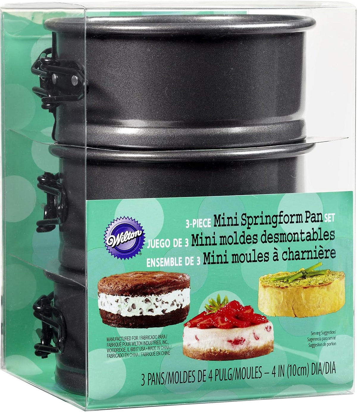 Set of 3 Round Mini Springform Pan X46815