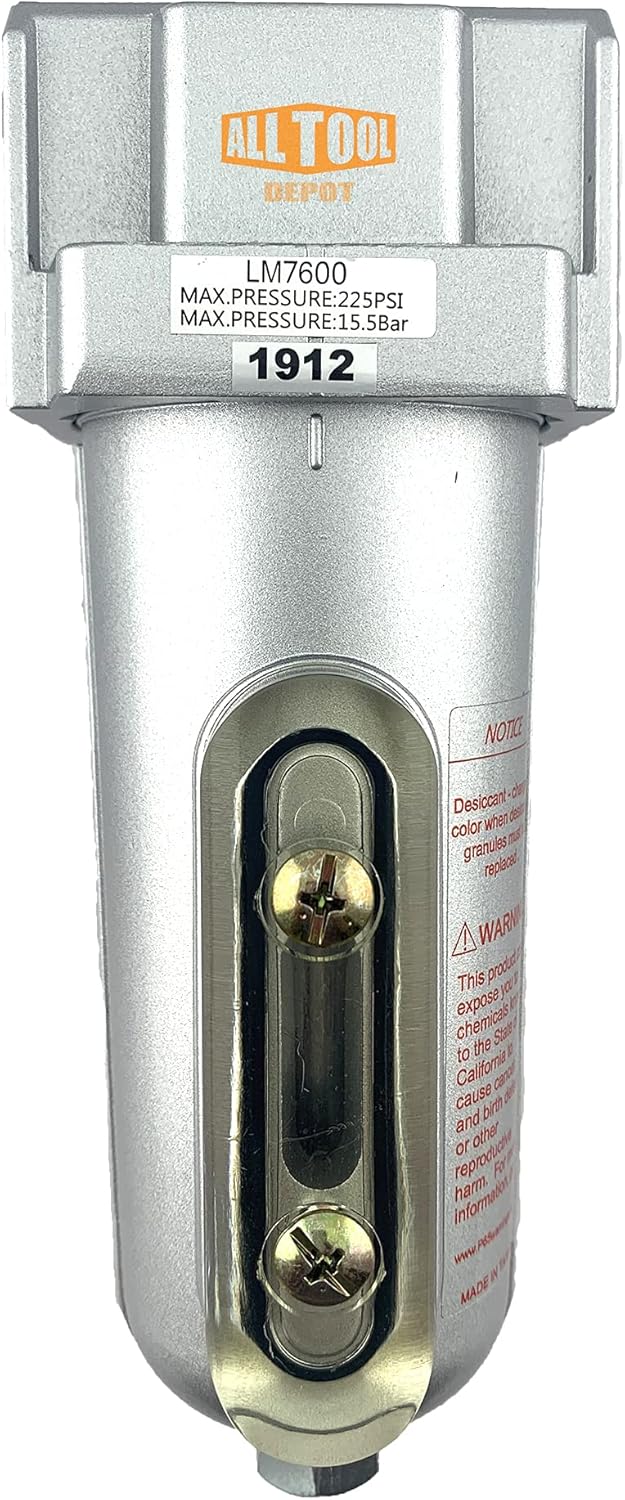 3/4 NPT Compressed Air In Line Filter Dryer Moisture Water Separator Pack of 2 T7321