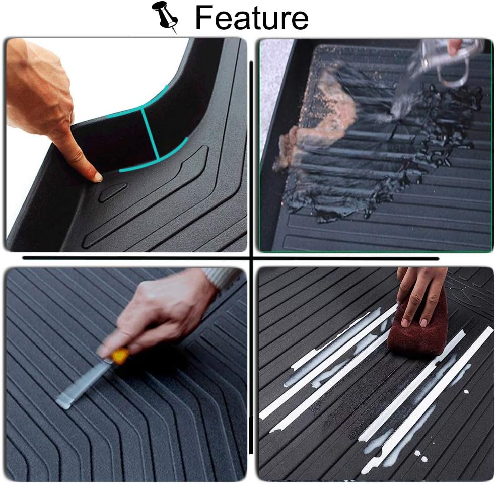 Cargo Liner Trunk Floor Mat Waterproof Protector Pack of 2 M665