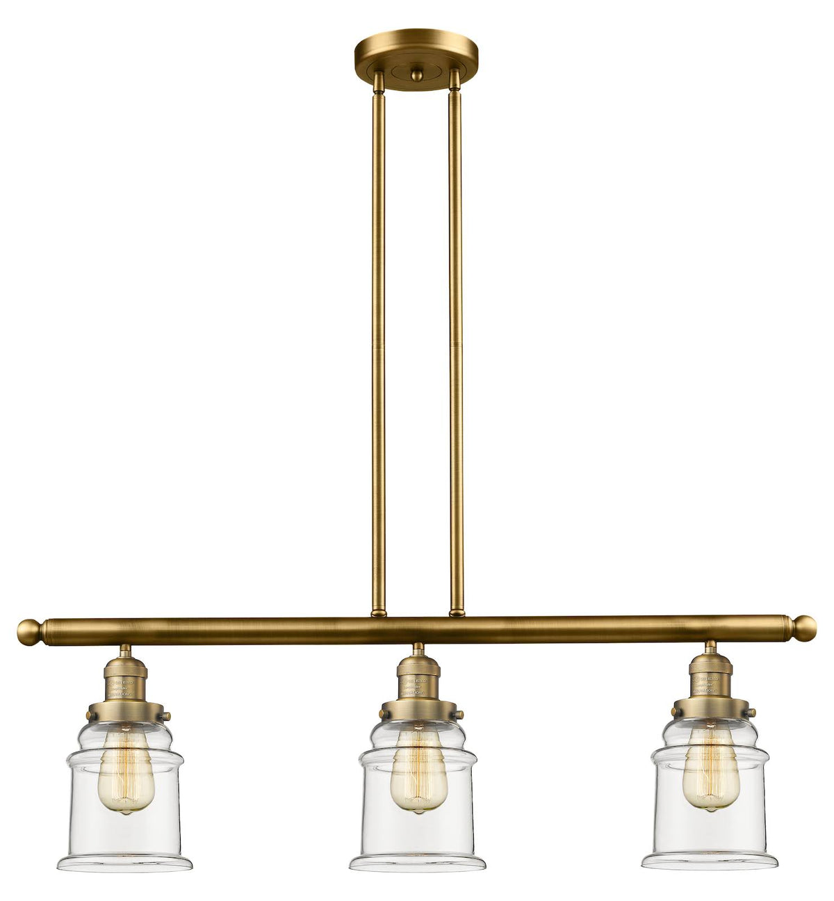 Brushed Brass 3 Light Island Light C7846