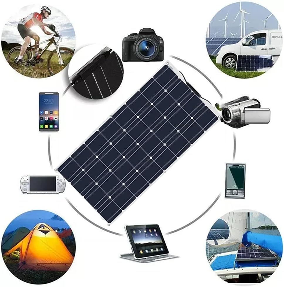 600W 2X 300W PET Flexible Mono Solar Panel with 40A Controller I8438