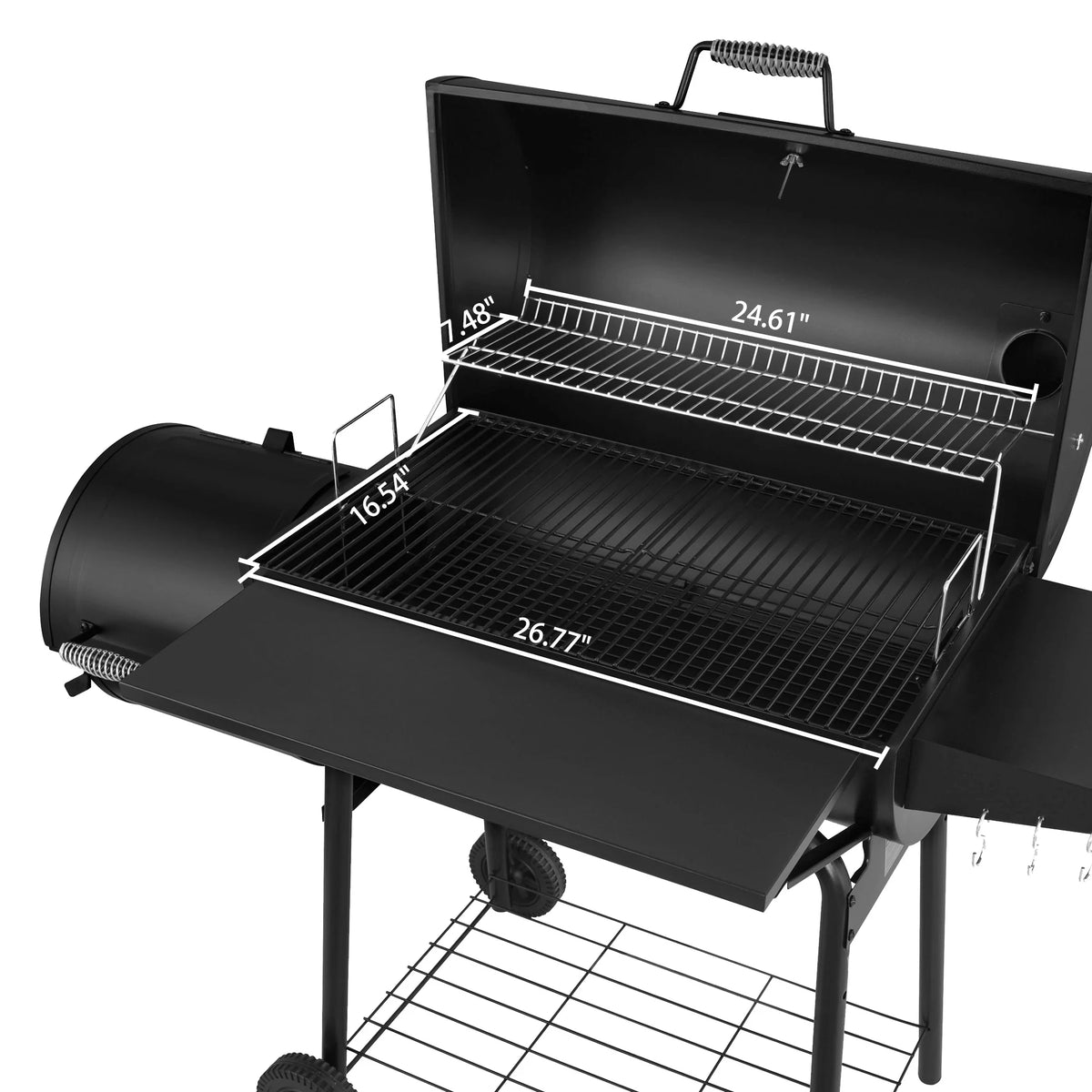 Charcoal Grill with Offset Smoker and Cover H809910