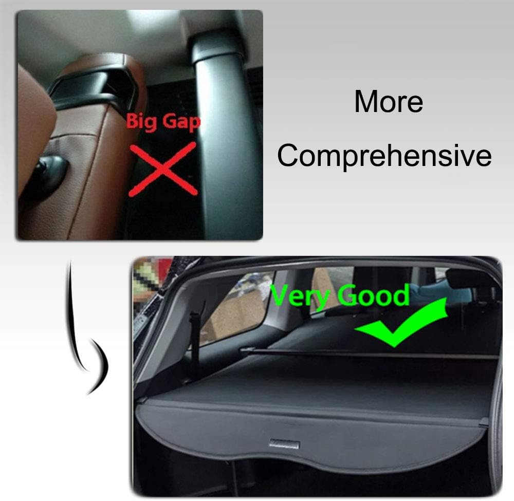 Retractable Black Cargo Cover for GMC Terrain Chevrolet Equinox T654