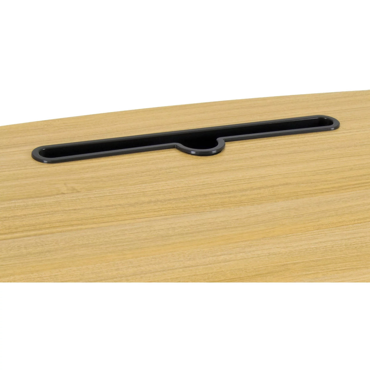 Height Adjustable Steel and Maple Mobile Desk B58956