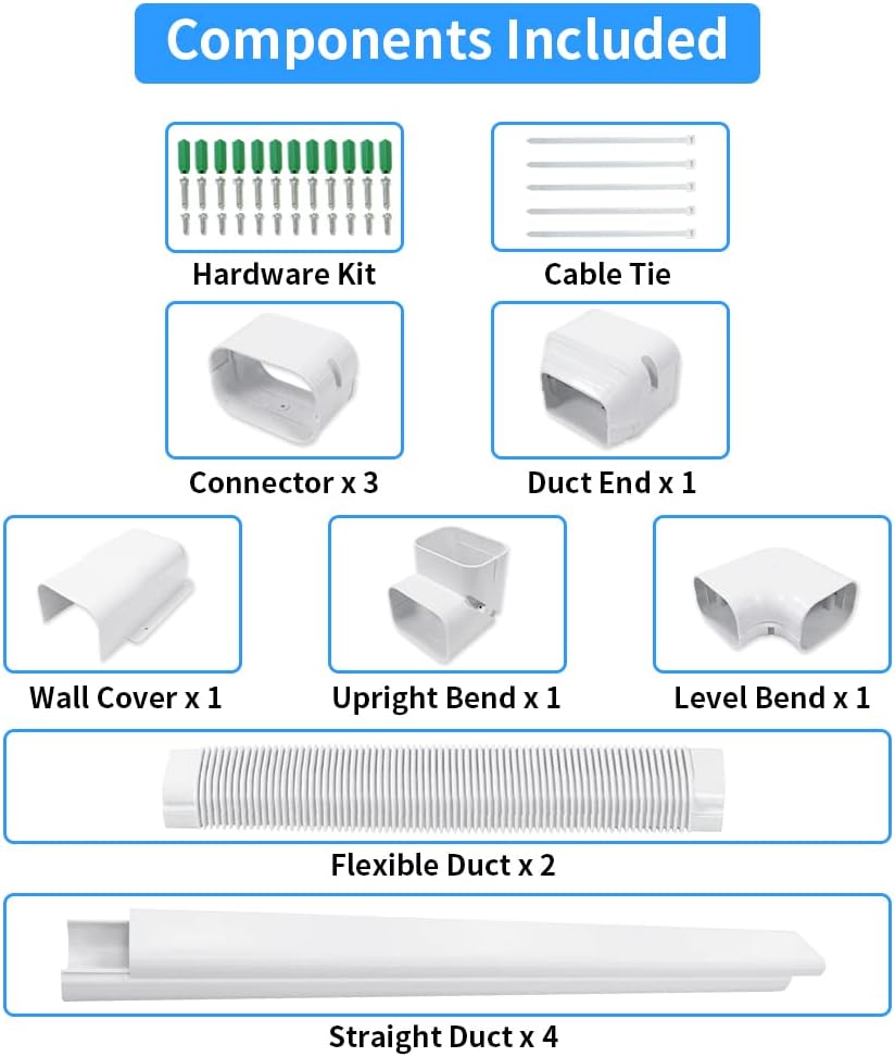 4'' 17 Ft PVC Decorative Pipe Line Cover Kit, Pack of 2 E25265
