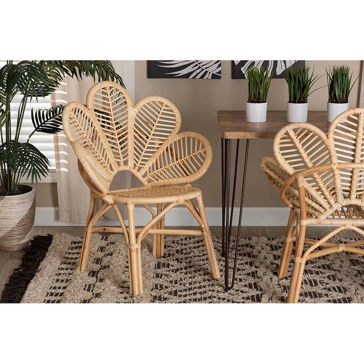 Natural Brown Rattan Chair E30615