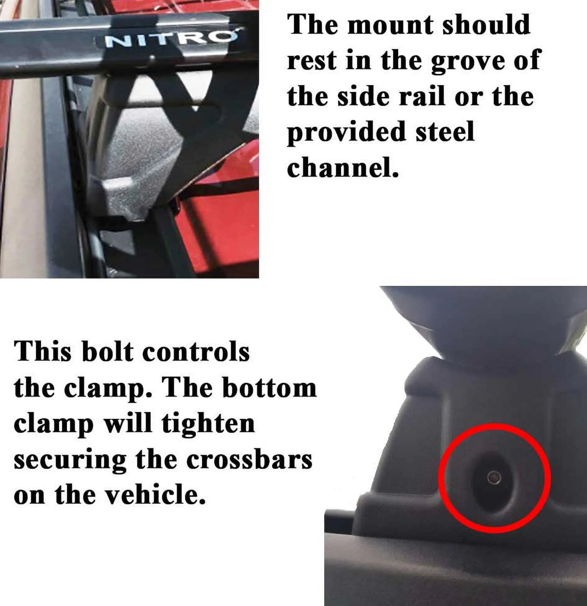 Roof Rack Crossbars for Dodge Nitro 2007-2012 B17442