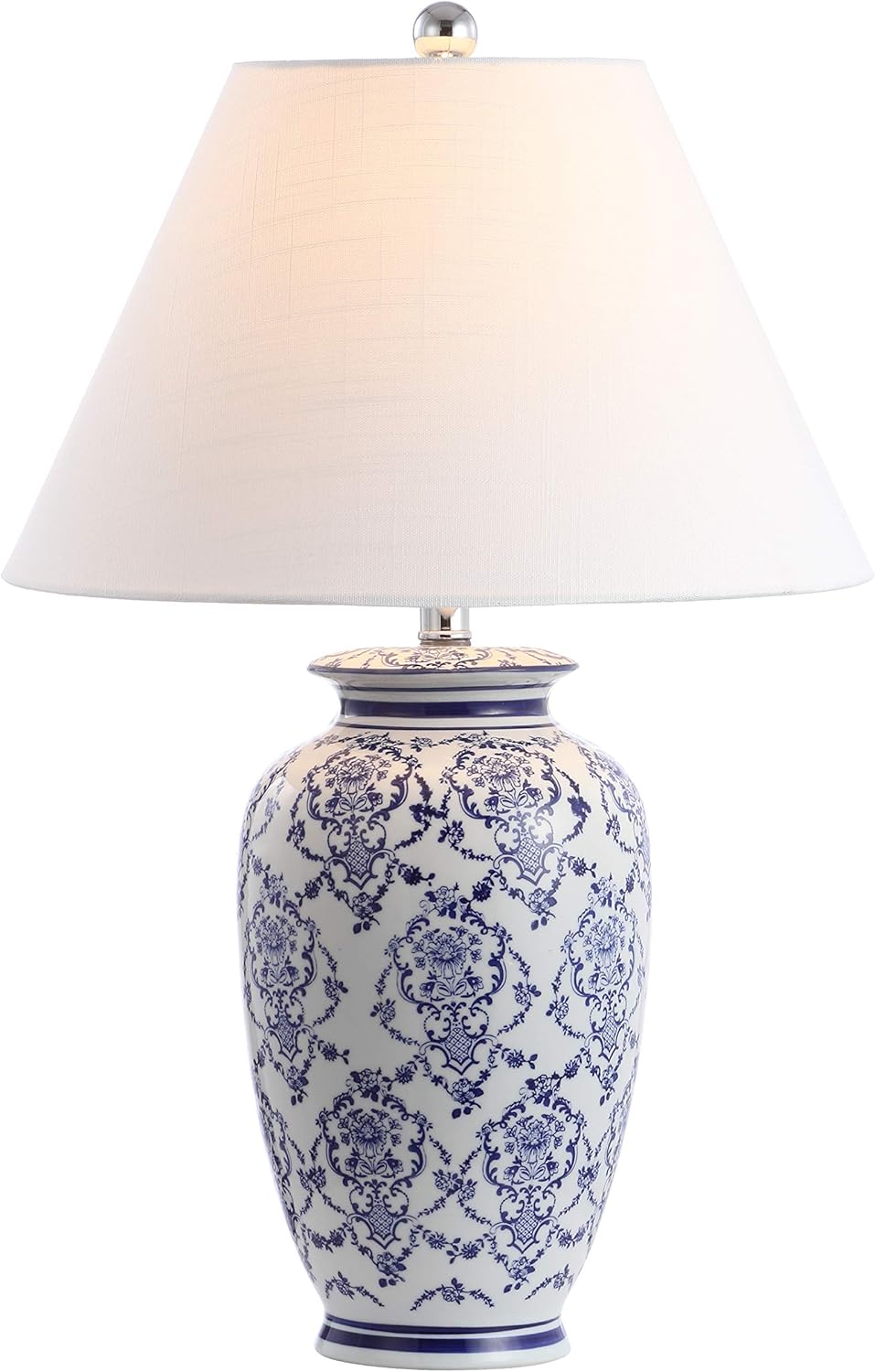 Blue/White Chinoiserie Ceramic LED Table Lamp B6600