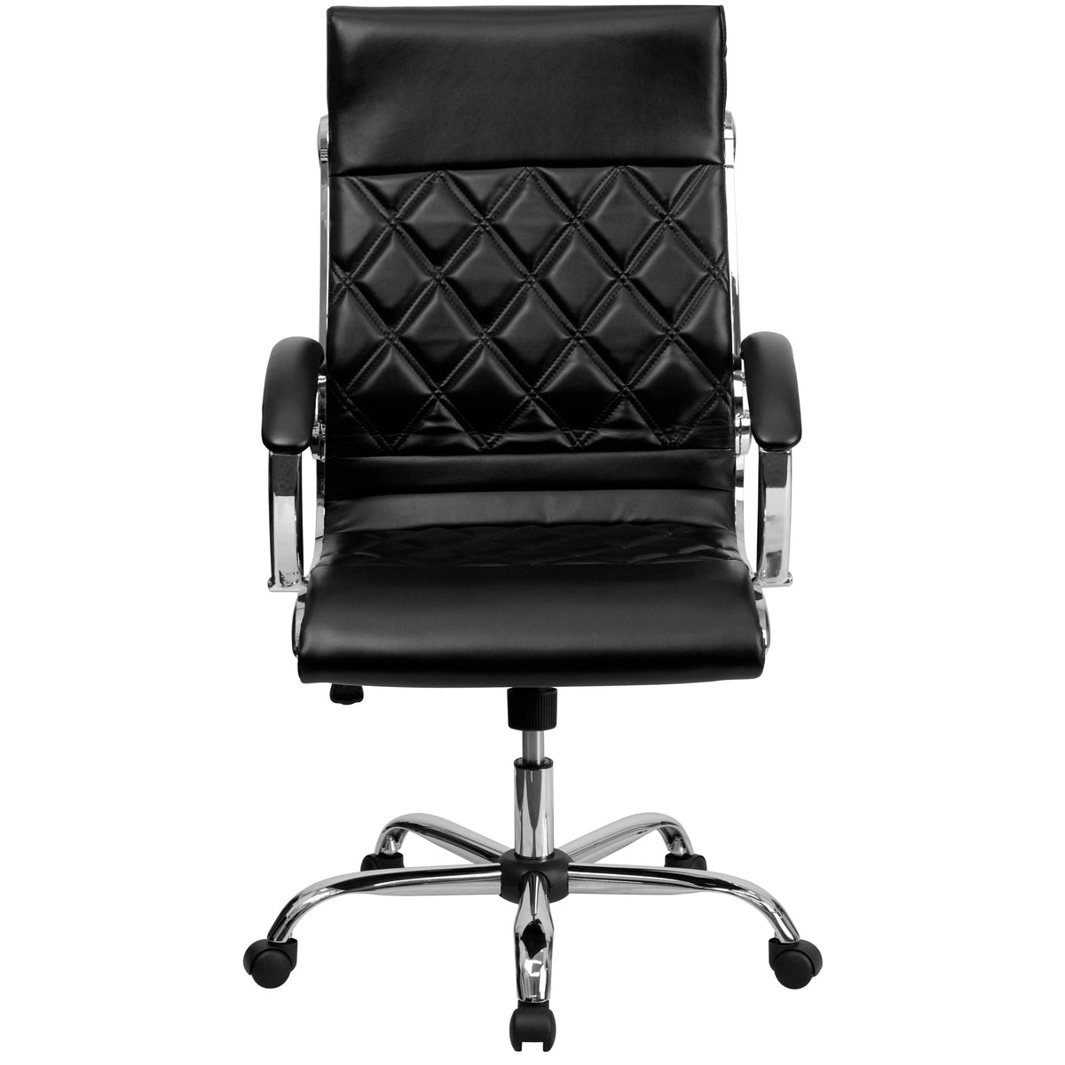 Black LeatherSoft Executive Swivel Office Chair I43208