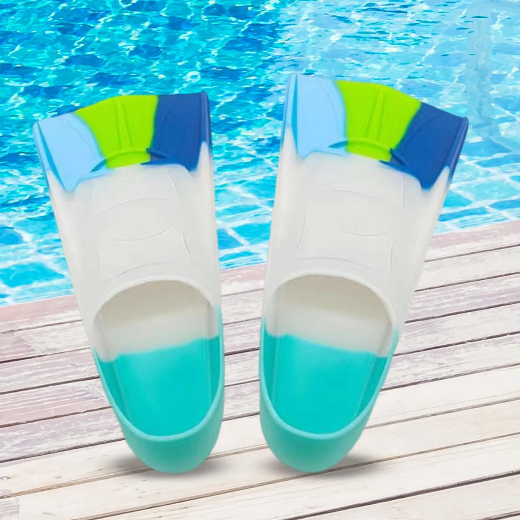 Blue Swim Training Fins for Kids H8797