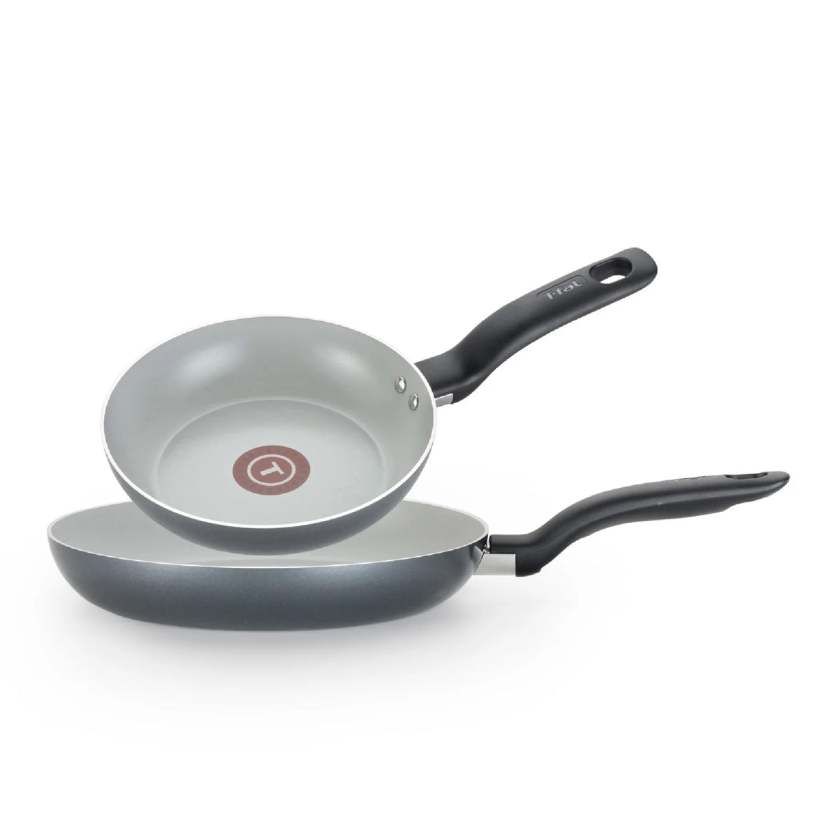 2 Piece Ceramic Fry Pan Set, 8.5 & 10.5 inch, Black W901790