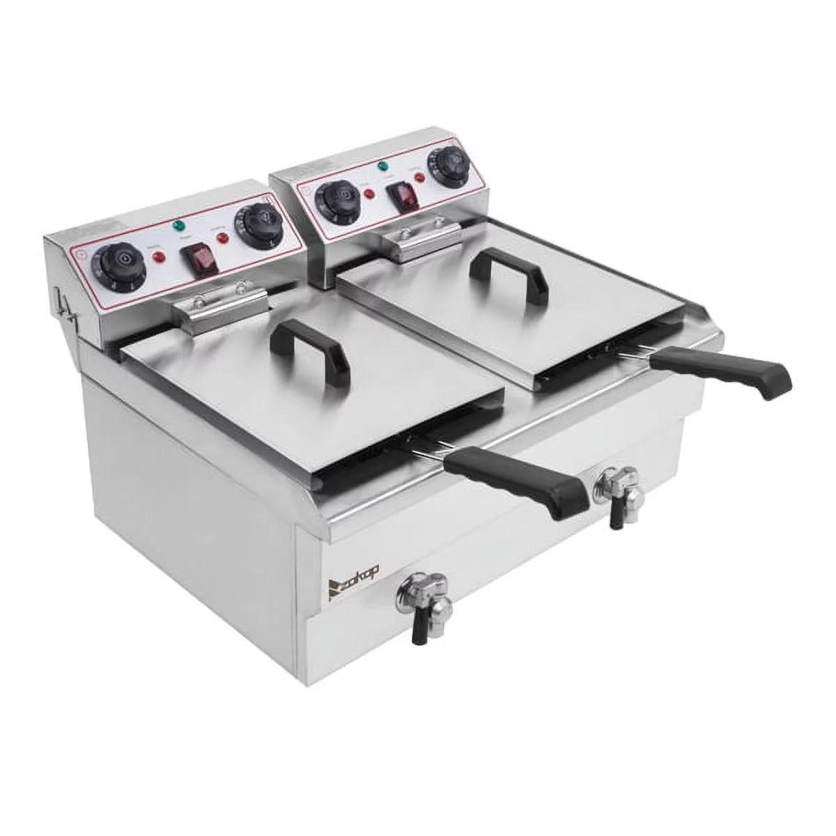 Electric Deep Fryer 16.9QT Stainless Steel Double Tank 3400W T991594