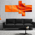 Orange Upper Antelope Canyon Landscape Photography Canvas Print 60 in. wide x 32 in. high - 5 Panels O74636