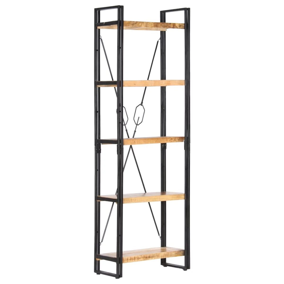 5-Tier Solid Mango Wood Bookcase W42801