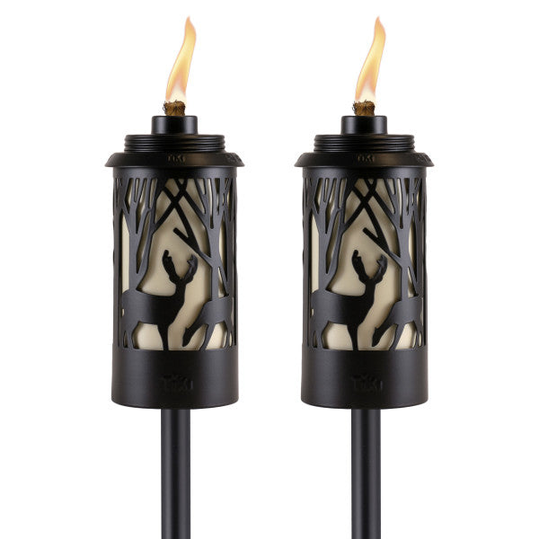 Tan and Black 64.5 Inch Metal Torch 2-Pack Z1154
